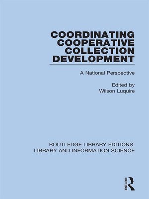 cover image of Coordinating Cooperative Collection Development